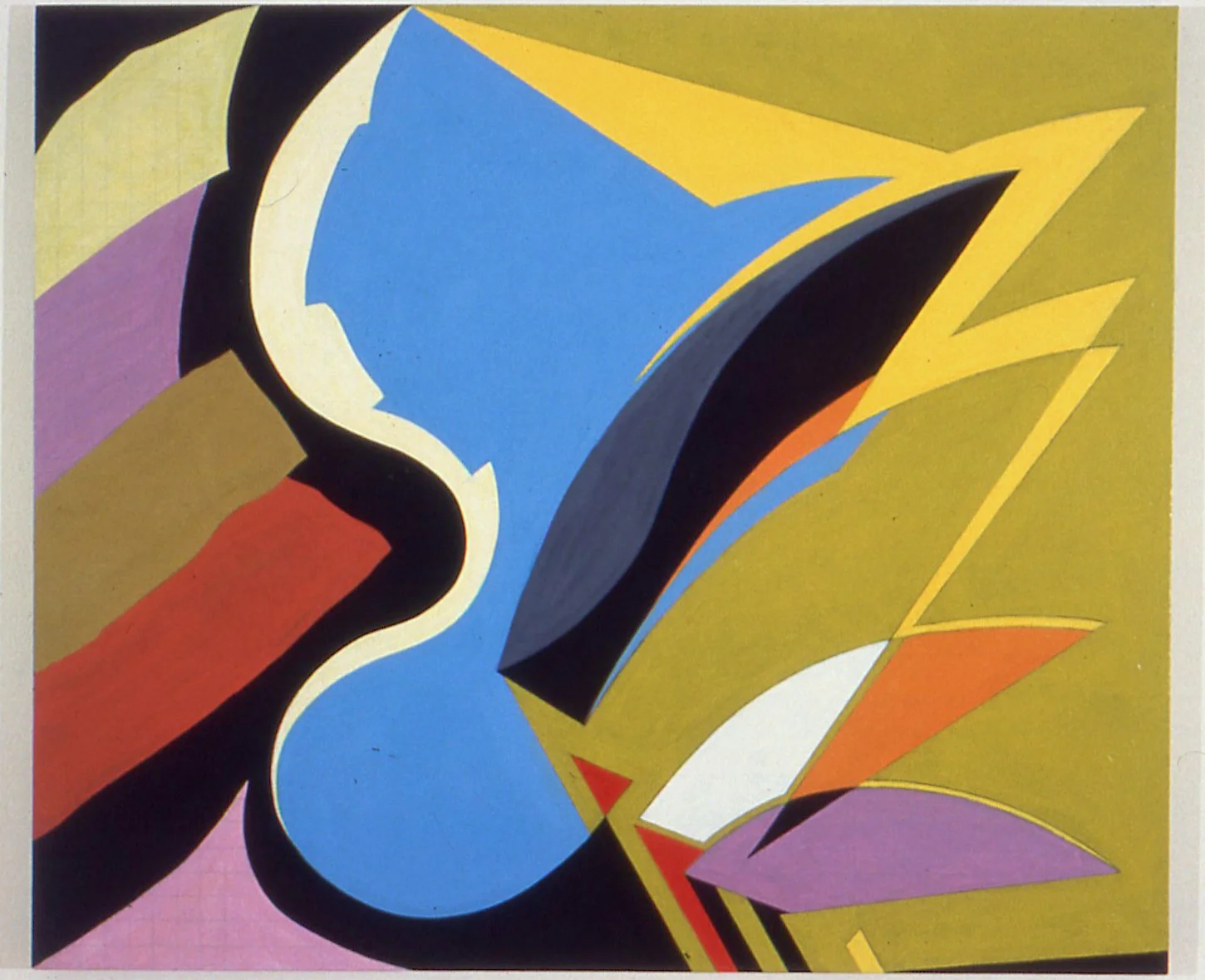 Ashford. 1985 approx. Oil on Canvas. 39"x78" (Collection of Dave Hickey)