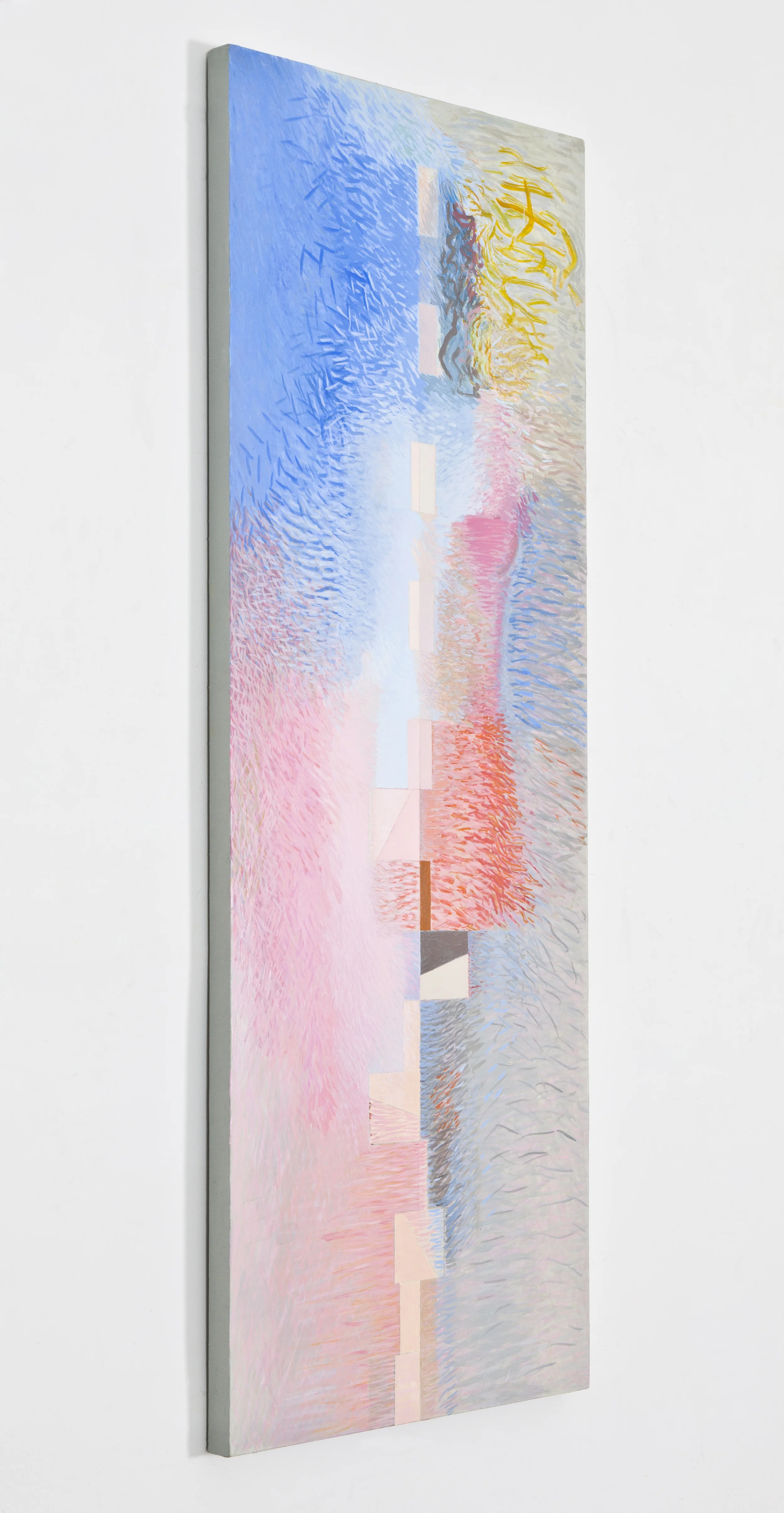 The Sun Comes Out, 2011, oil on linen, 66 1/2"x25" (detail)