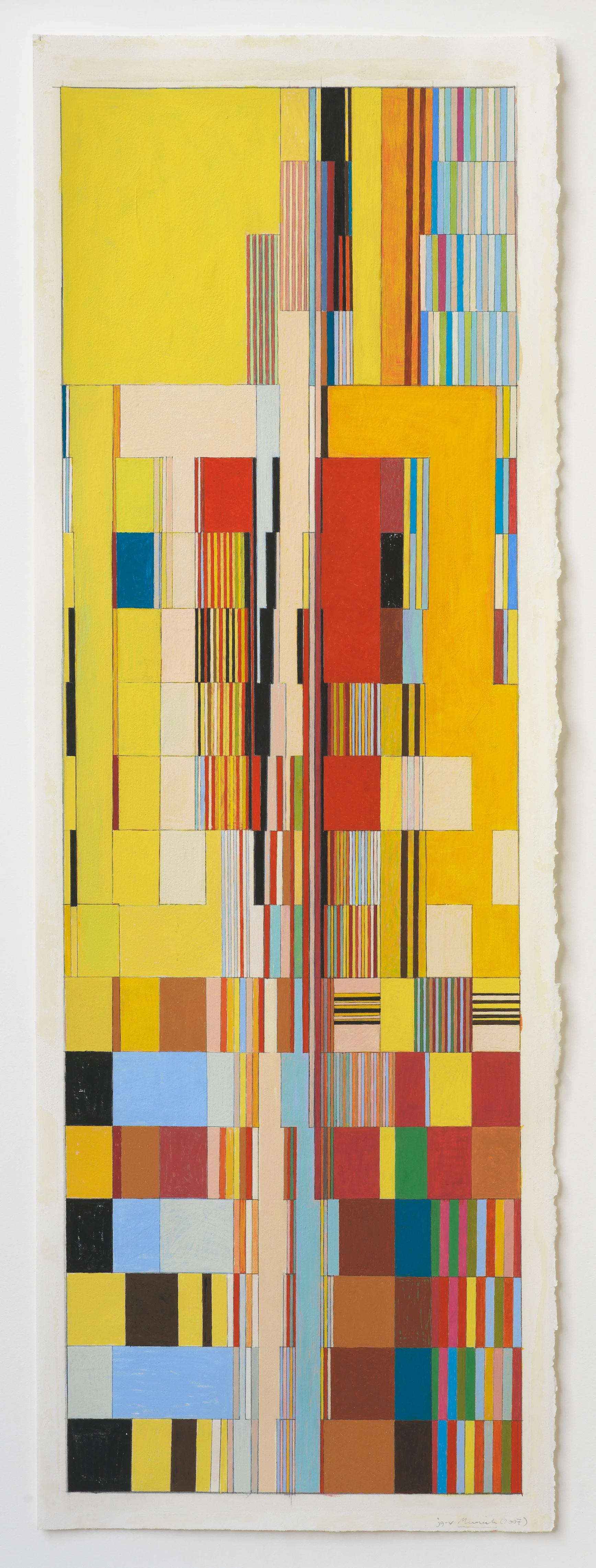 Munich (PG68), 2007, 30” x 10 3/8” (paper) , 28 ½” 9 ¼” (paper)