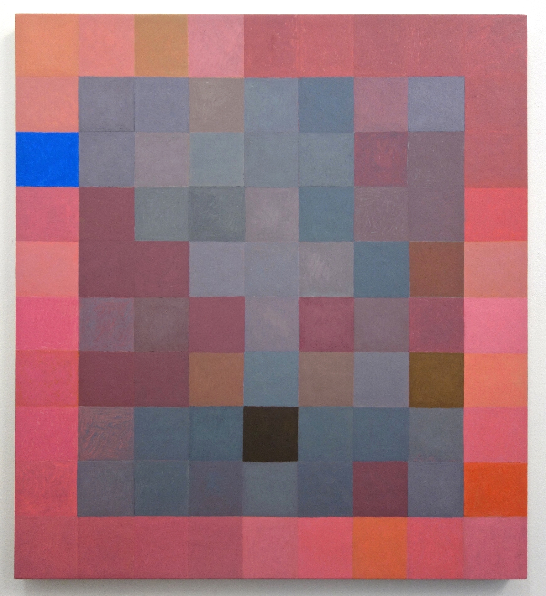 Foggy Grid, 2015. Oil on Linen. 36" x 32 5/8"