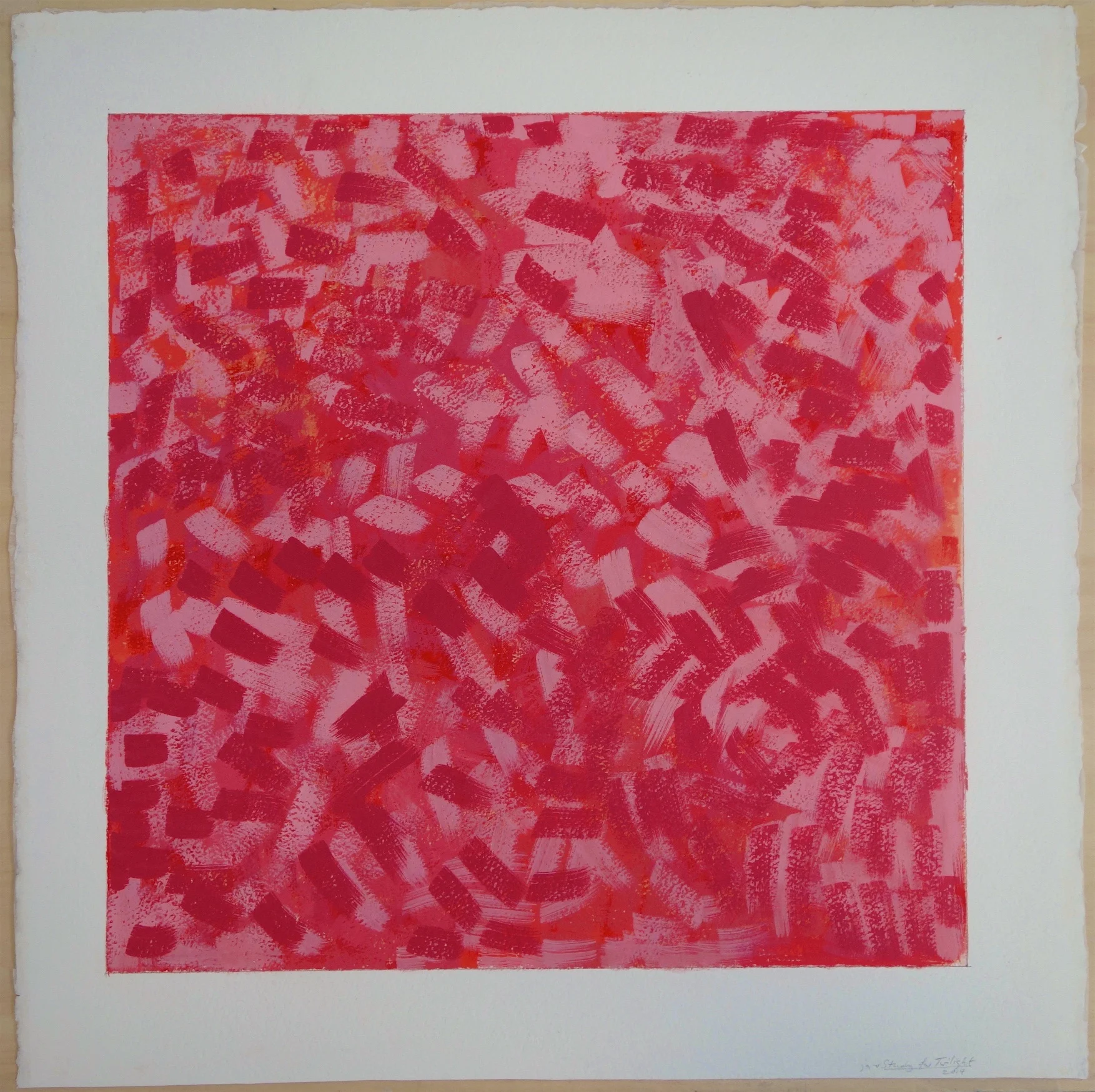 Study for Twilight (FTDTD) (2014). Gouache on Paper. papaper 23x23; image 18.5x18.5 in.