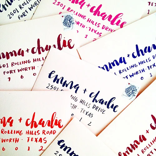 Brush Lettering Trends: Any Color Goes