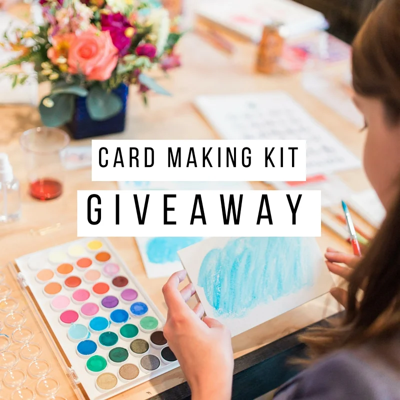 GIVEAWAY | Watercolor Card Making Kit