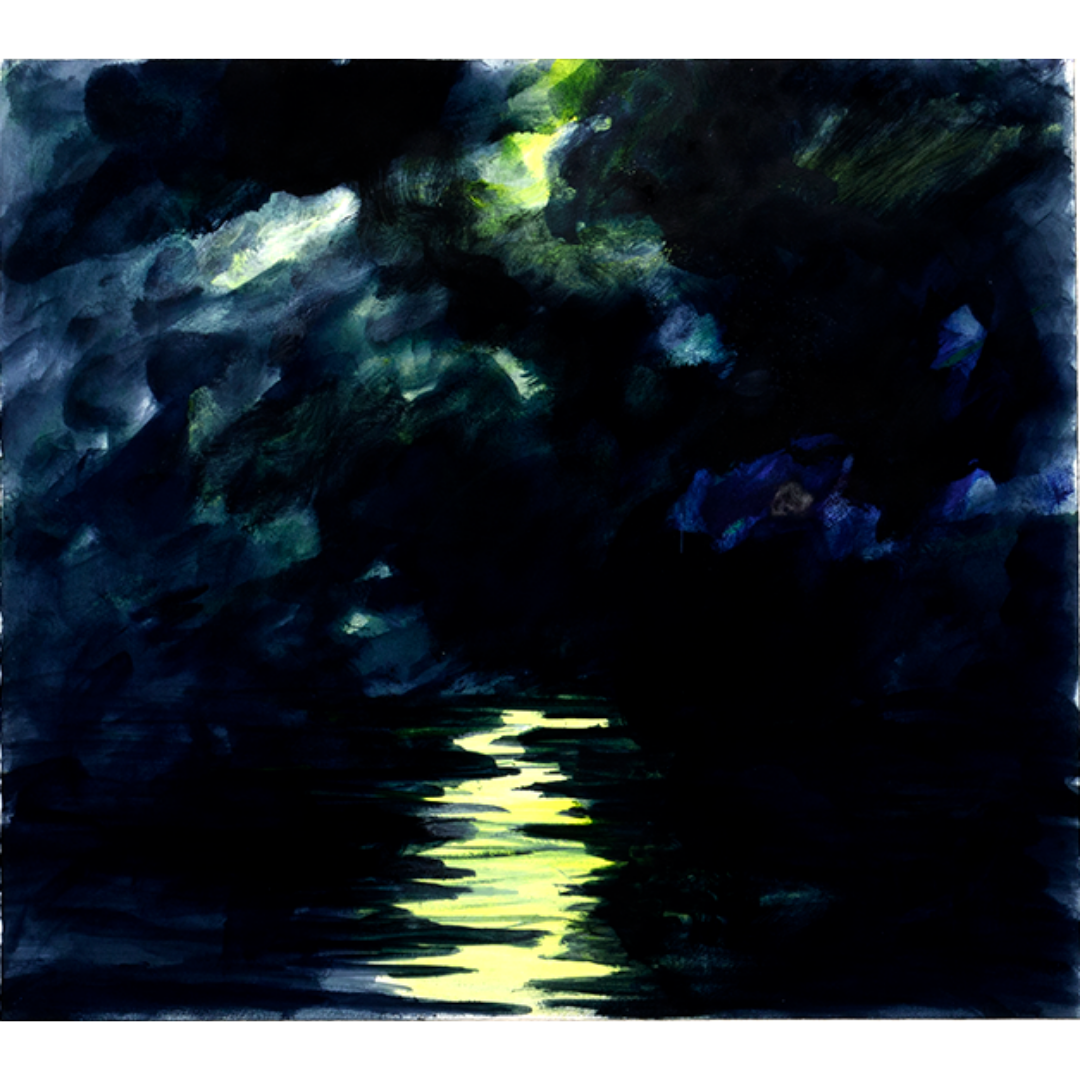  Peter Alexander,  Punta Cruces , 1986, oil and wax medium on paper mounted on canvas, 31.5 x 34.25 inches. Courtesy of the Joan and Jack Family Collection 