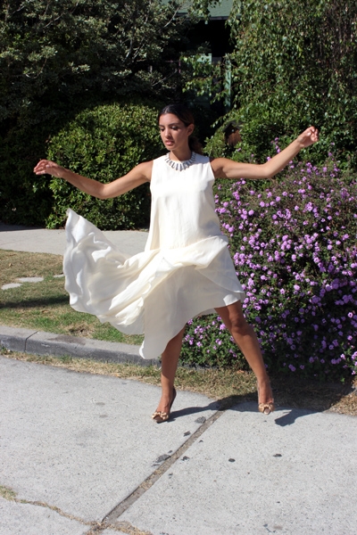 Shoes: Dolce And Gabbana Dress: The Row Purse & Necklace : Vintage