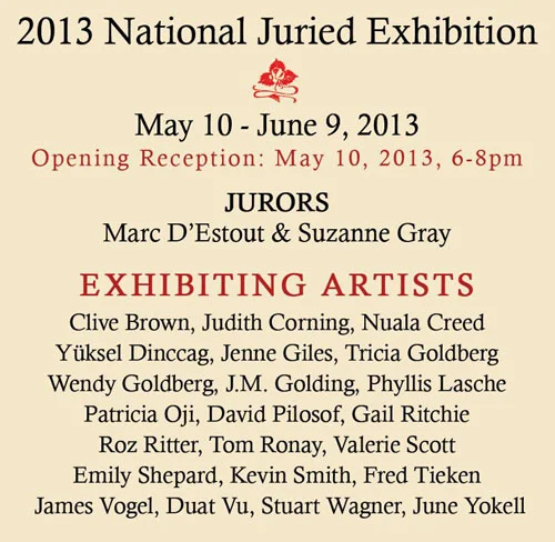 Poster for ACCI gallery exhibit, May - June 2013