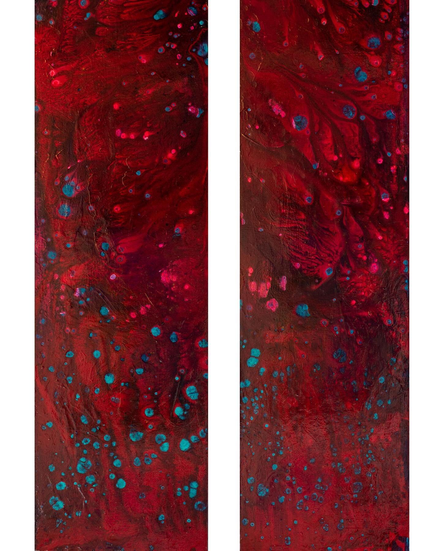 Another 12x48 wood panels that I created and titled,&rdquo;Marsish&rdquo; as very excited by us getting pics of Mars!  vsccollection.com Make a powerful statement and add a diptych or one panel between two doors to bring on interest and conversation.