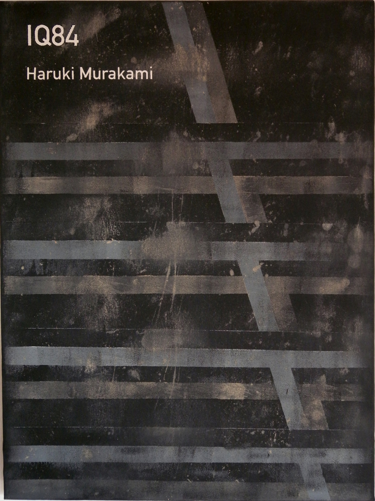   IQ84 / Haruki Murakami  2012 Acrylic on canvas 46 x 61 x 3.5 cm 