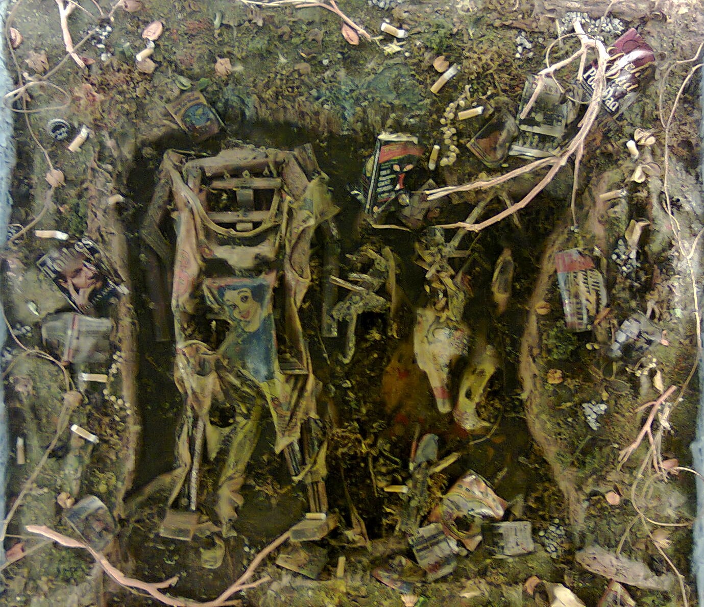   CHUN Kai Qun   The Tragedy of Undoubting  2012 Mixed media H 92 x W 92 x D 20 cm 