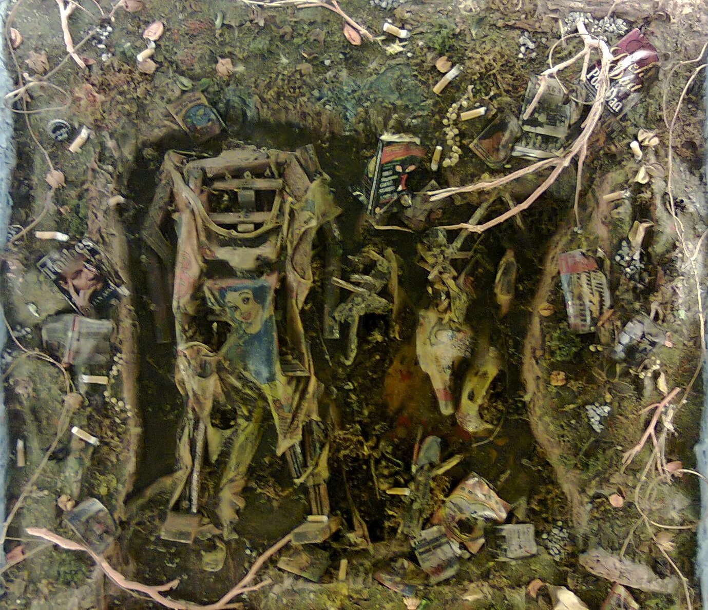 CHUN Kai Qun The Tragedy of Undoubting 2012 Mixed media H 92 x W 92 x D 20 cm