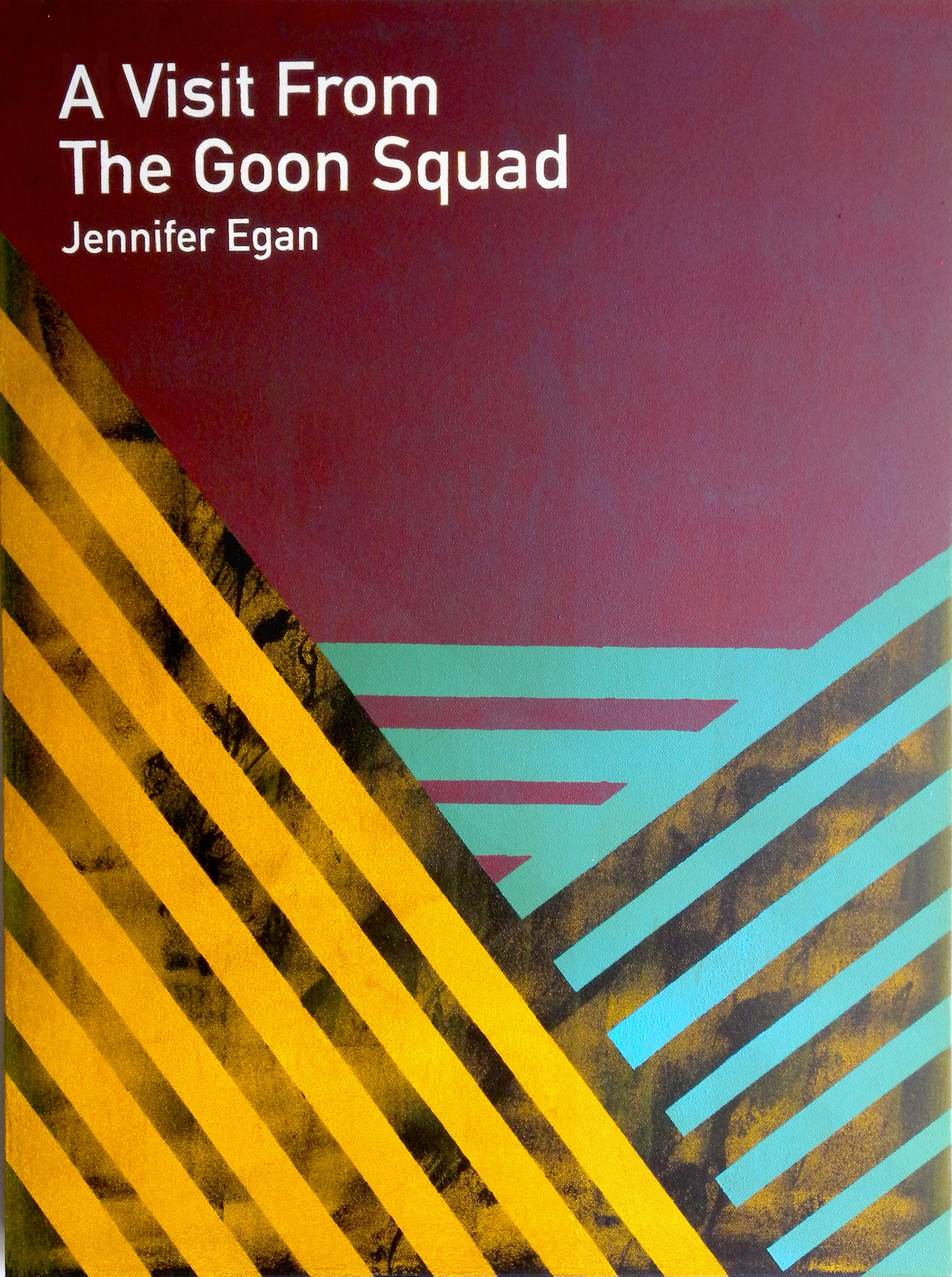   A Visit from The Goon Squad / Jennifer Egan  2013 Acrylic on canvas 46 x 61 x 3.5 cm 