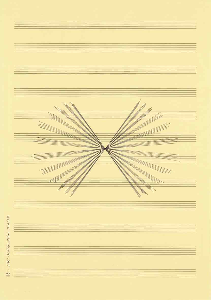   Music Manuscripts No 15  2013 Ink on paper 29.7 x 21 cm 