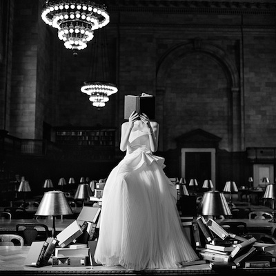   Flynn Reading on a Pile of Books, New York, NY  2012 Silver gelatin print 10.5 x 10.5" (image) 22 x 26" (mount) 