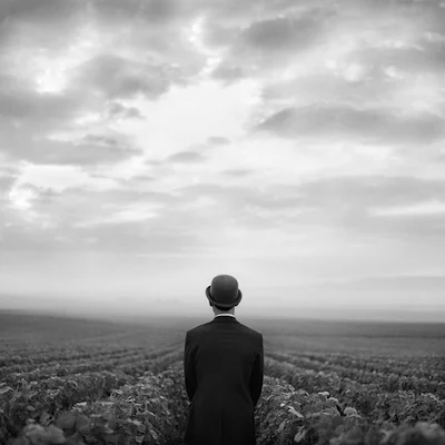 Samuel from Behind no.1, Reims, France 1997 Silver gelatin print 10.5 x 10.5" (image) 22 x 26" (mount)