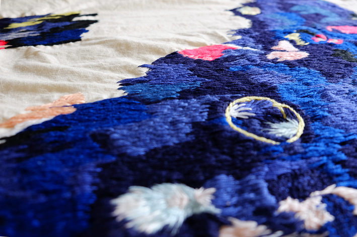 Izziyana SUHAIMI, I Remember Time With Such Slowness, 2015, Cotton thread on calico, dimensions variable-detail_01.jpg