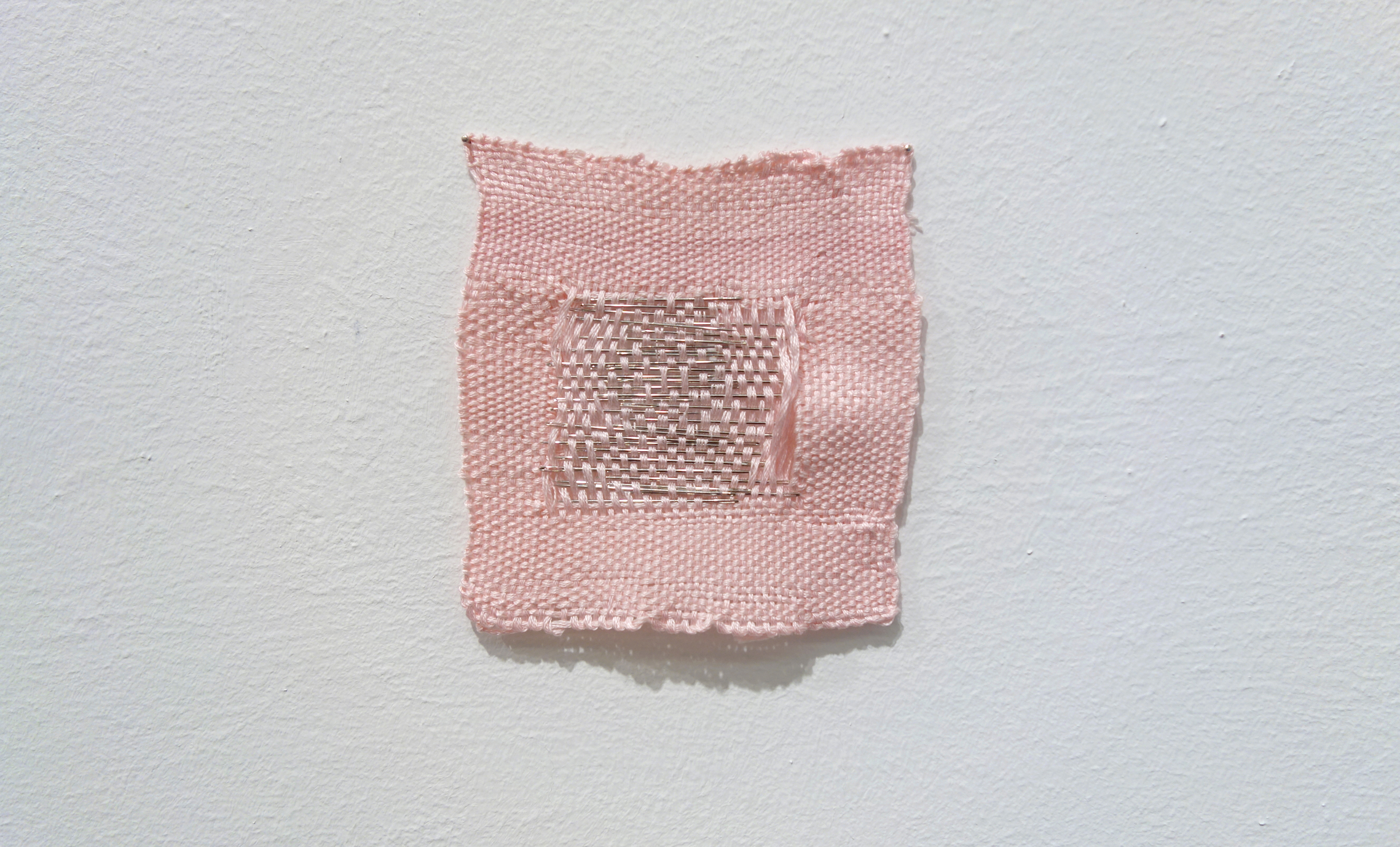 Izziyana Suhaimi, Small Studies of an Everyday Practice IX, 2014, Cotton thread and stainless steel needles; woven, H11 x W11 cm.jpg