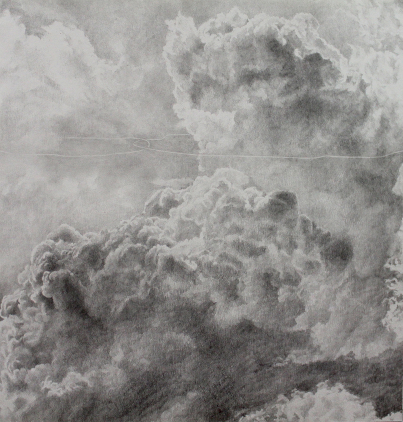  Ashley YEO  Post grieving (clouds)  2013 Graphite on paper H30 x W28 cm 