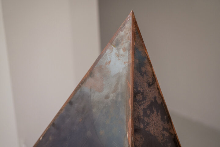  Grace TAN   Pentahedron [Prism and Pyramid]  2018 Twenty diagonally cut I-Beams and a sculpture in mild steel Unique edition + 1 AP Dimensions variable  Detail 