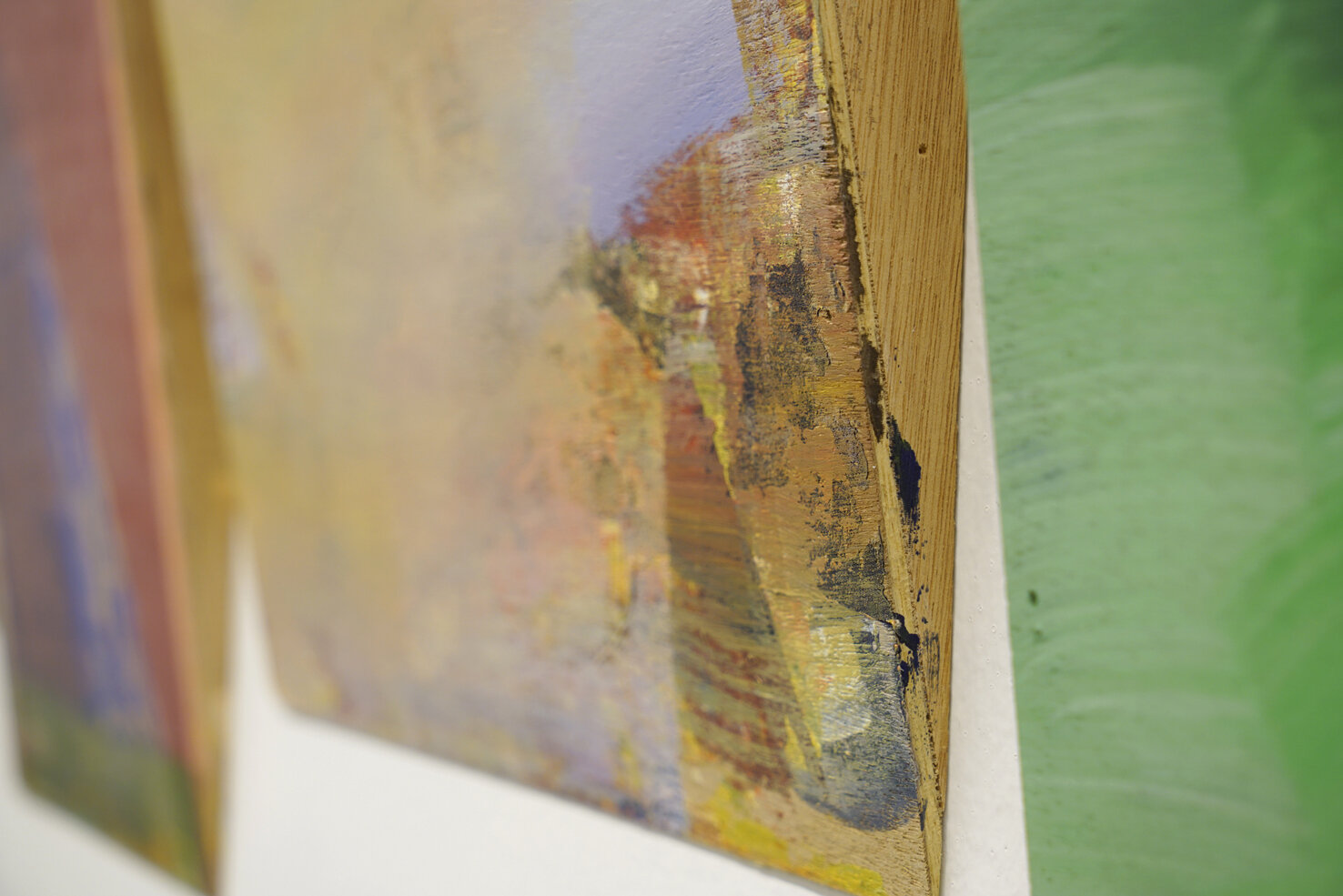   Emotional Things  2018 Acrylic on wood Dimensions variable Detail 