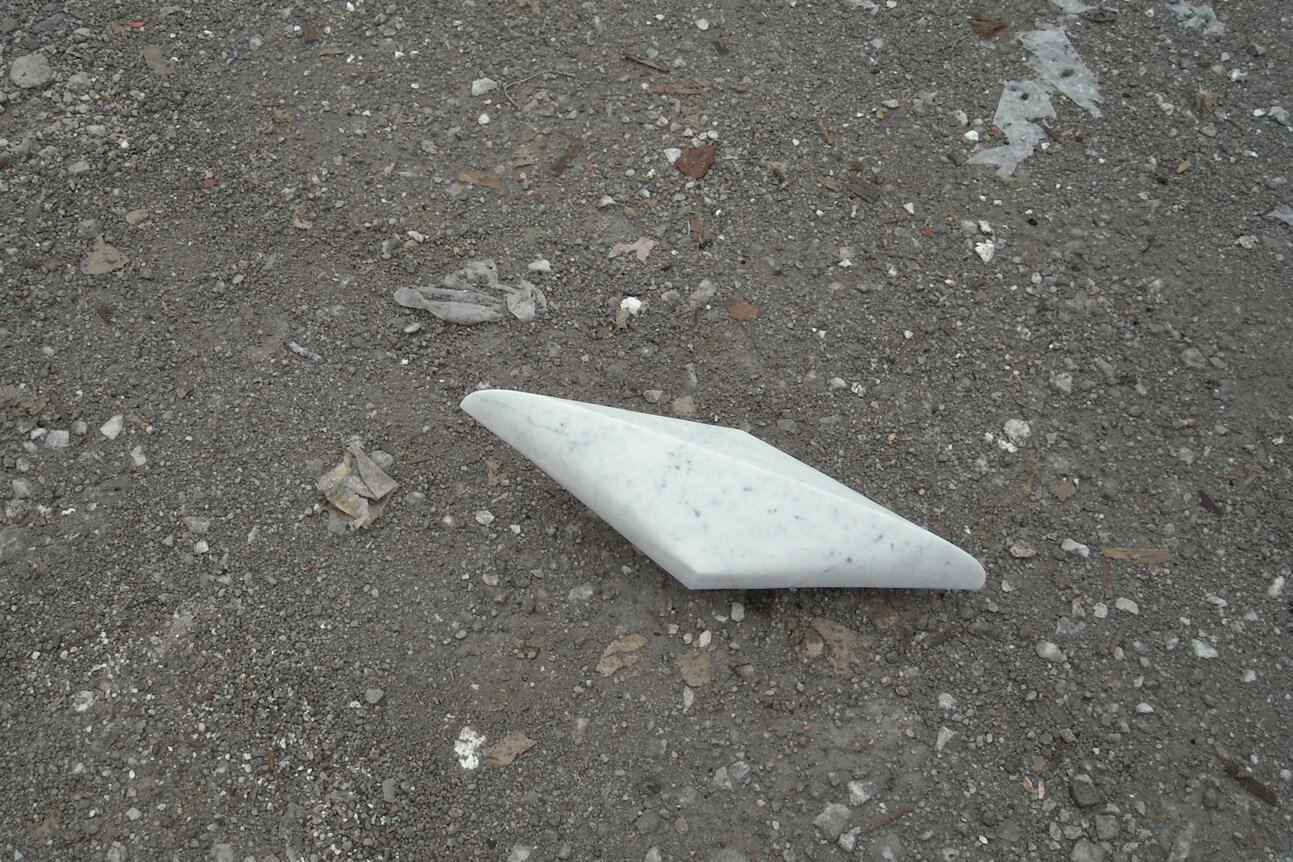  ONG Si Hui  Moth (that flies by day): Thrust  2018 Bianco Carrara marble L40 x B13 x D10.5 cm 