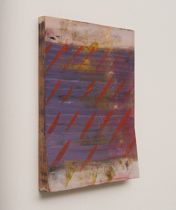  Ian WOO  (Flag – Installation) Purple Rain  2019 Acrylic on wood H53.5 x W43.5 x D5.5 cm 