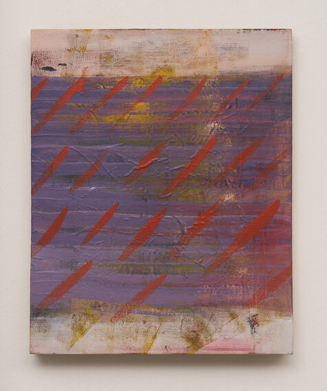  Ian WOO  (Flag – Installation) Purple Rain  2019 Acrylic on wood H53.5 x W43.5 x D5.5 cm 