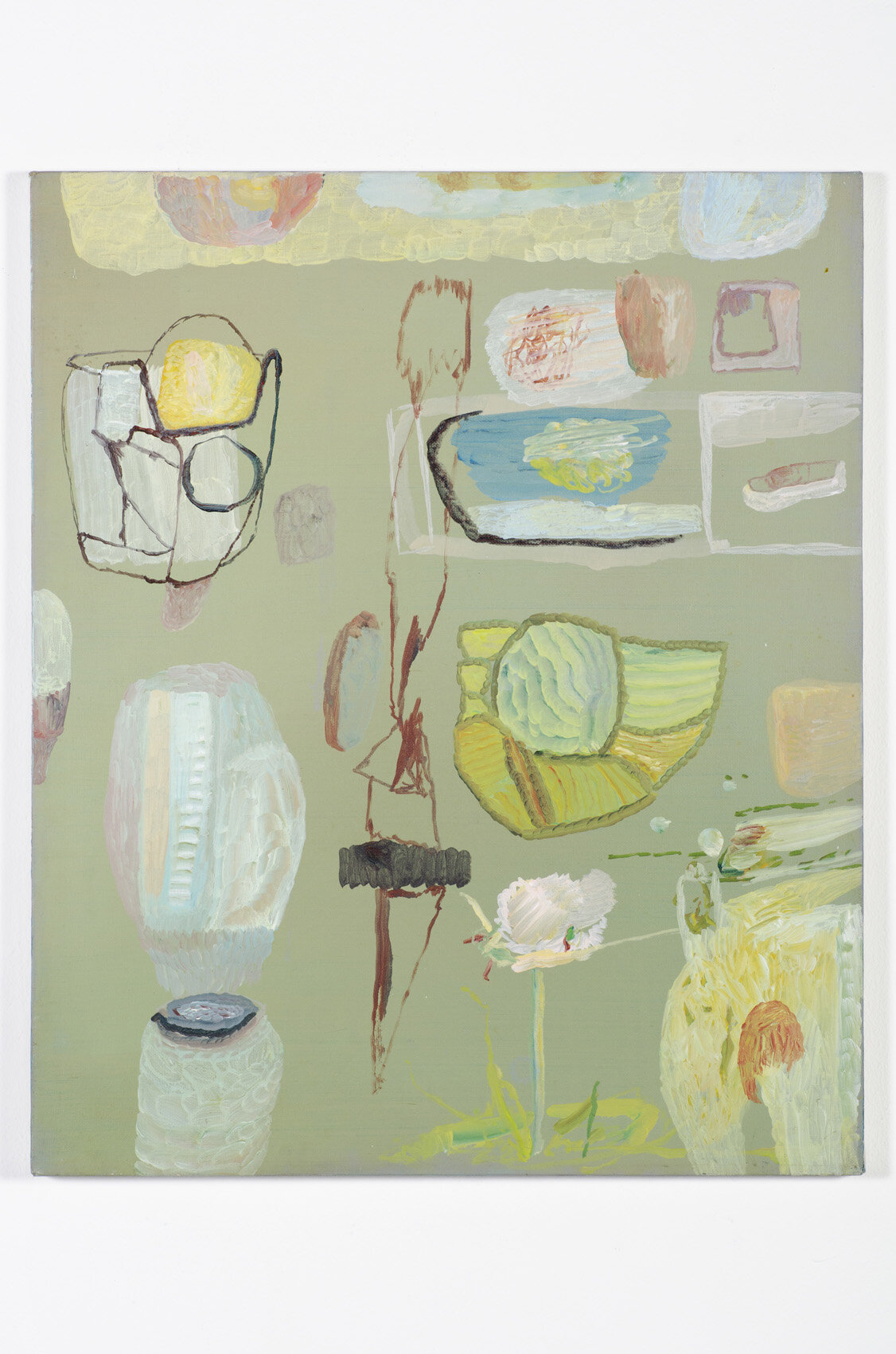  Ian WOO  Lake in a Small Study Room  1998 Acrylic on canvas H61 x W51 cm 