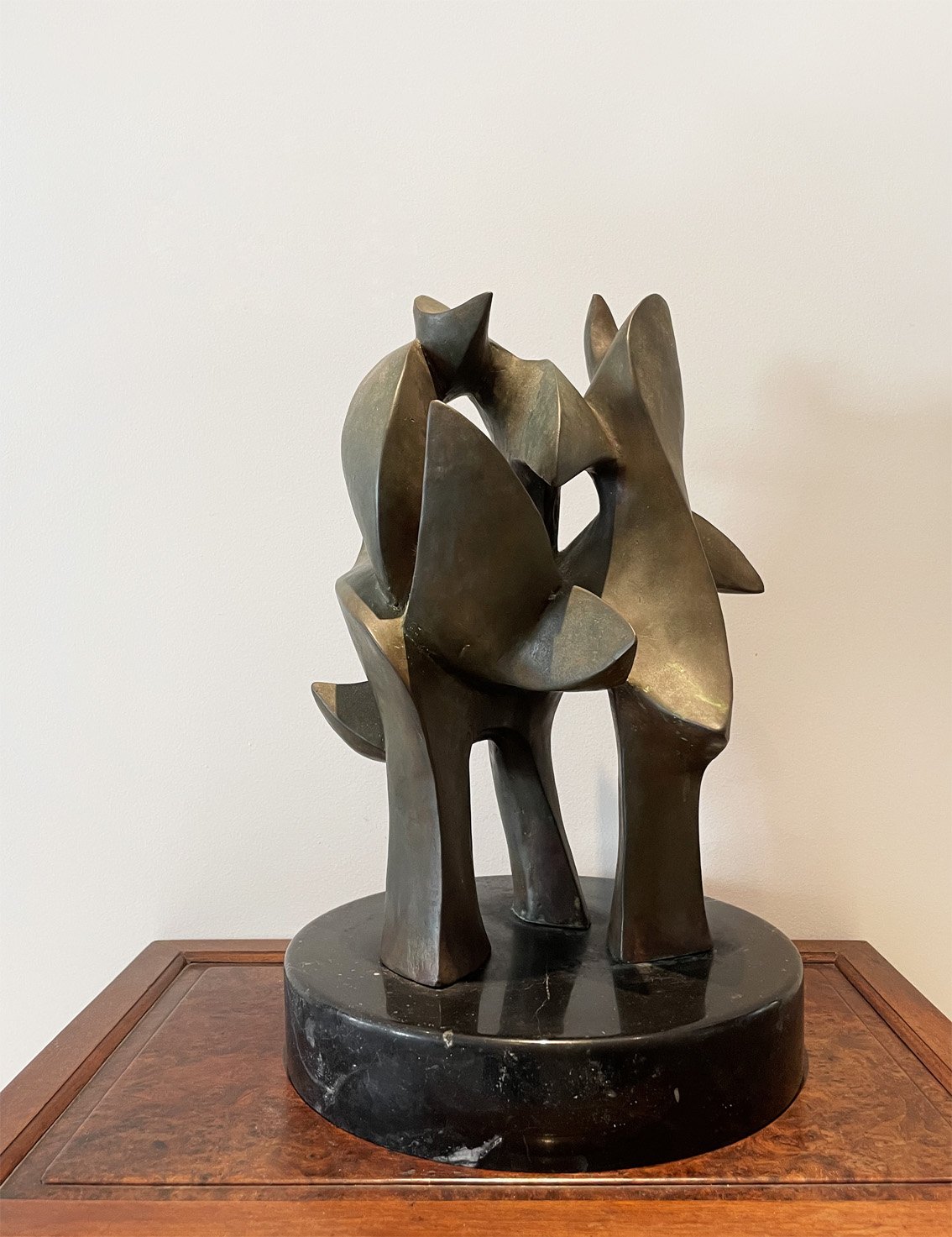 Michael ONG, Undulate, 2007, Bronze and marble, Unique, Ø24.5 x H39 cm (image-1) LR.jpg