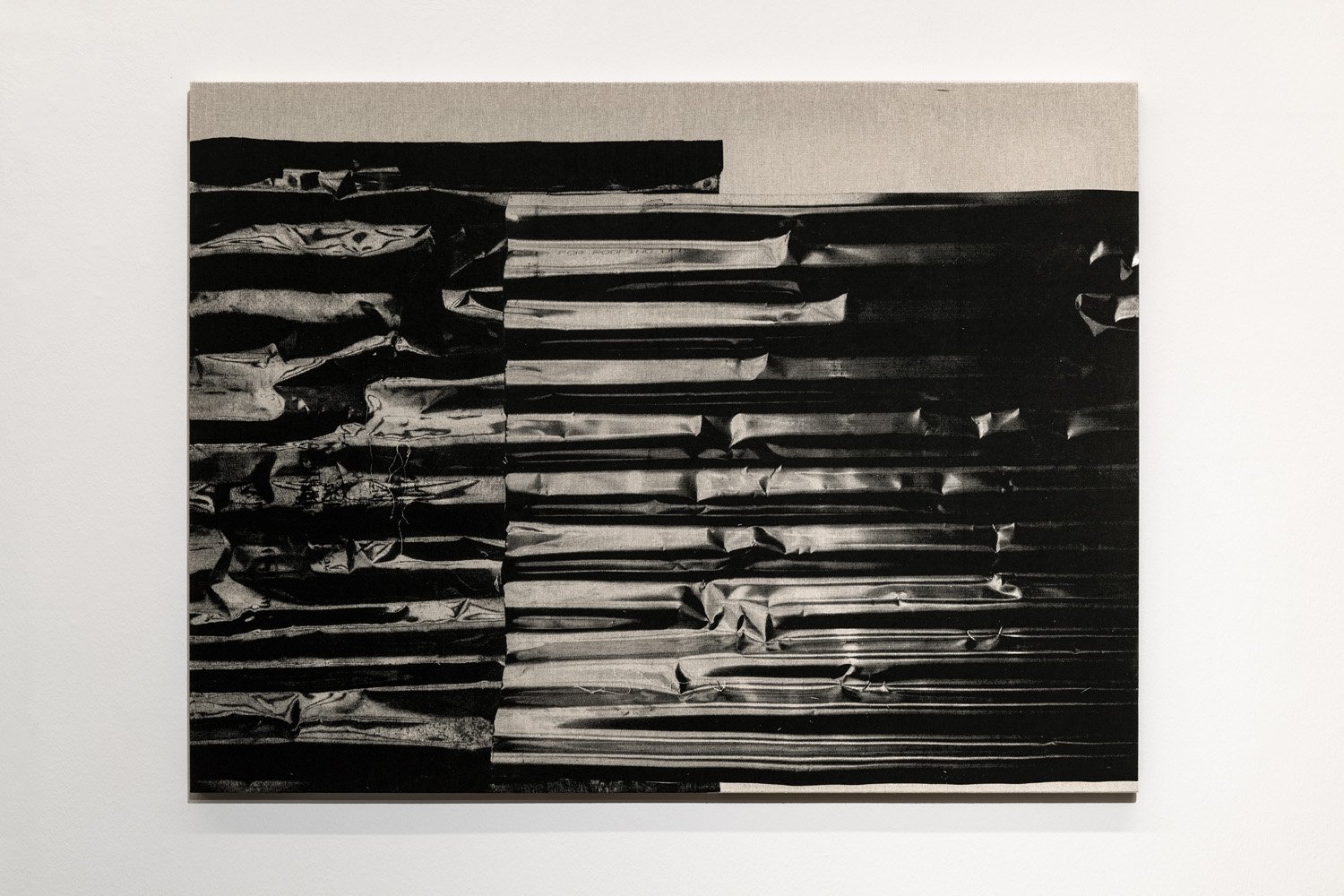  Luis Antonio Santos  Untitled (Structures) VI  2023 Acrylic on raw linen H91.5 x W122 x D2.4 cm 