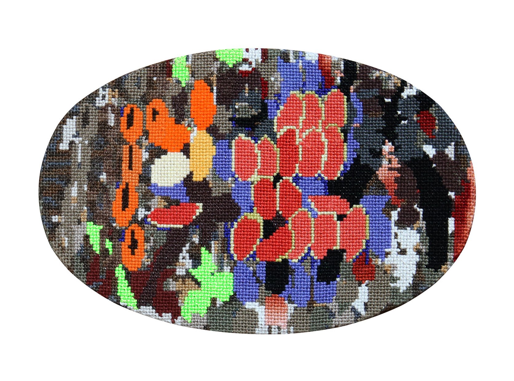  Jodi Tan  Sense of Order #019  2022 Cotton floss thread on Aida cloth H21 x W31.5 cm 