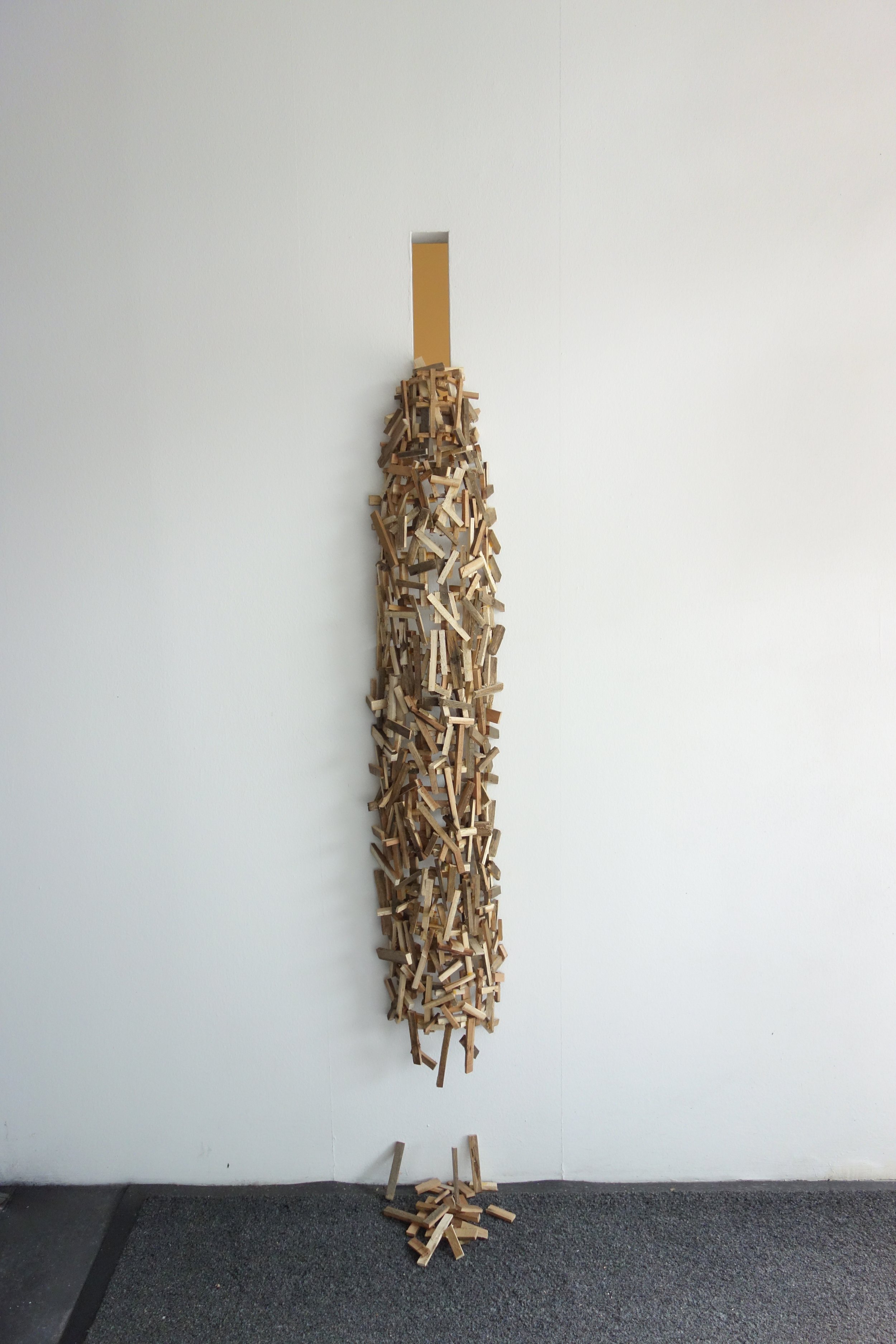  Bernardo Pacquing   Termite Mound #1   2023  Found wood  Dimensions variable 
