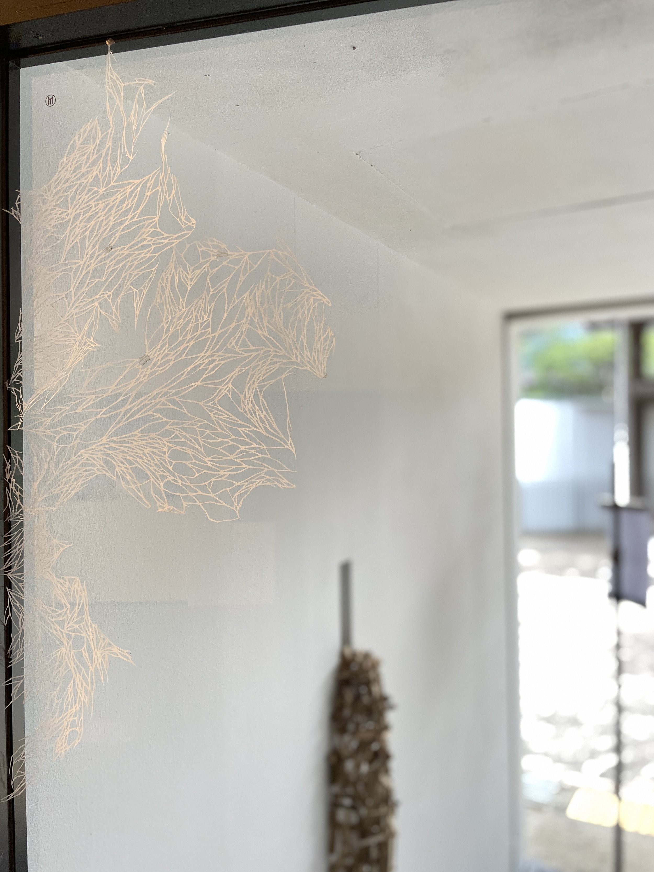    &nbsp;  Tan Shao Qi   In Memory of II   2023  Hand-cut tracing paper  Dimensions variable 