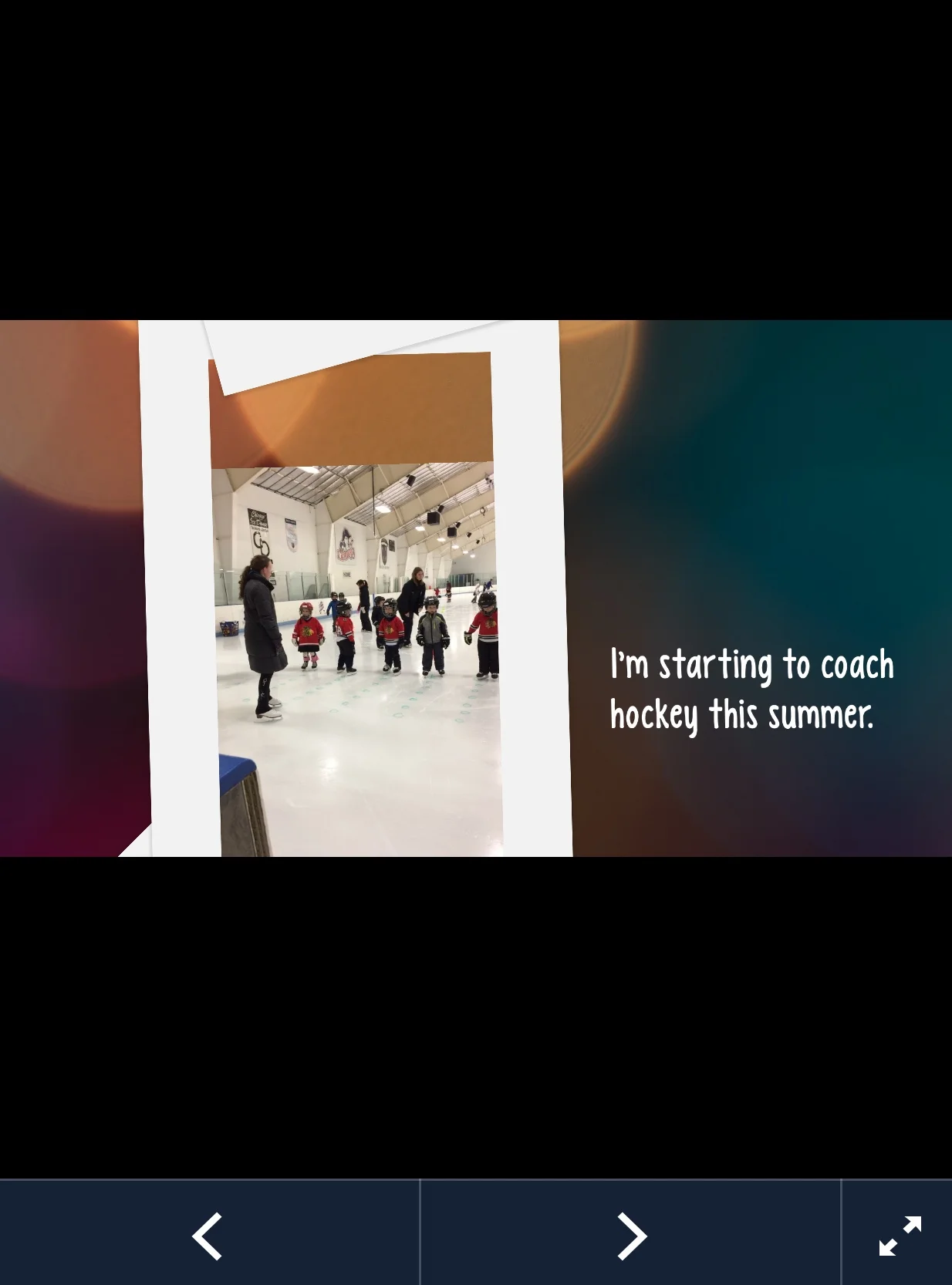 We used "O" in Chloe's name to say that she's OPEN TO NEW WORK EXPERIENCES and listed the jobs she's had so far. Those of you that know Chloe know how VERY much she LOVES junior coaching new skaters! ⛸
