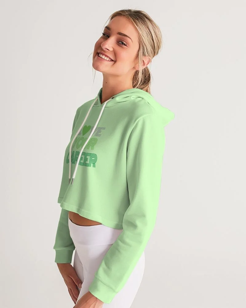 Mint To Be Women's Cropped Hoodie — Include Me Advocacy Group