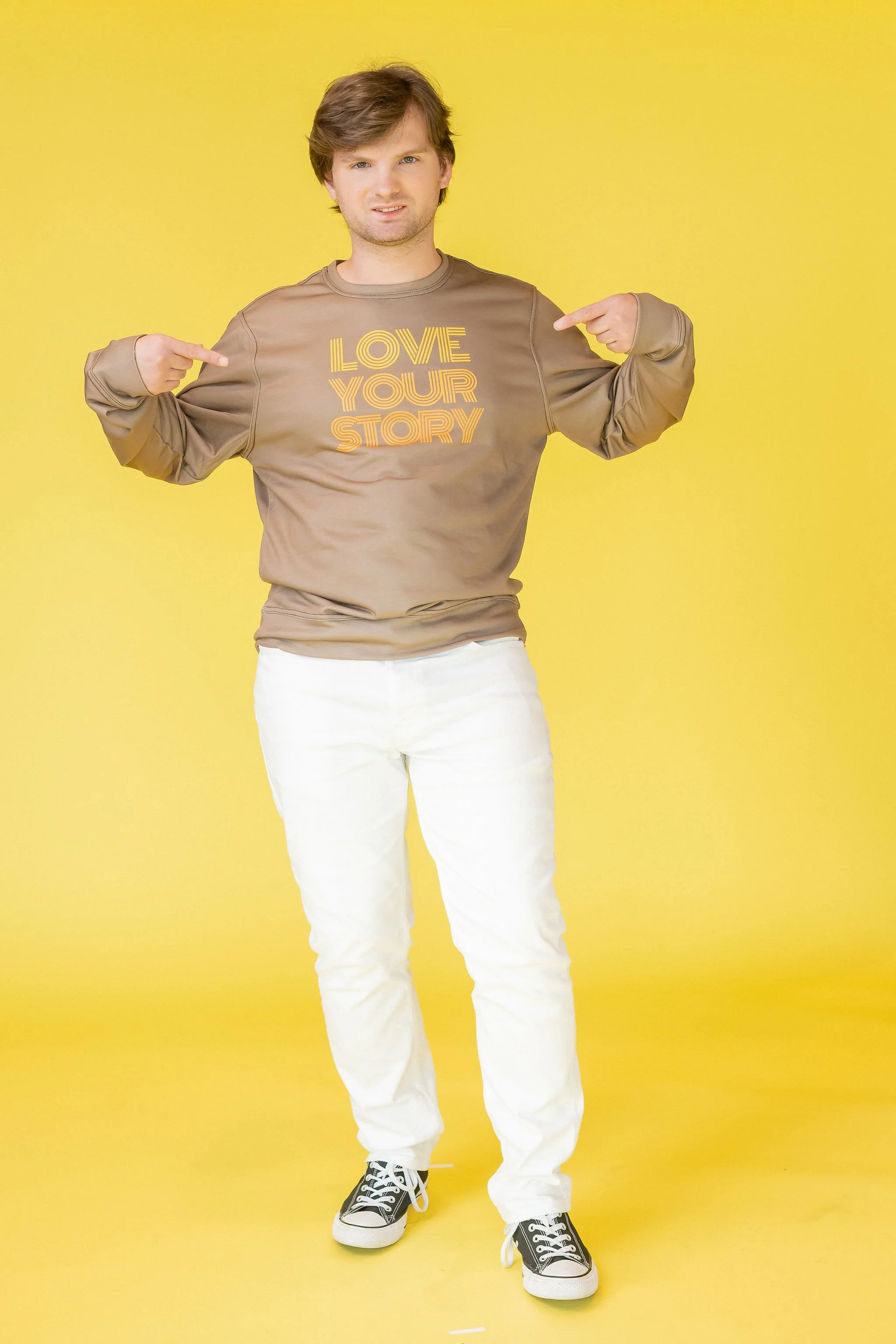 Running on Caffeine Men's Classic French Terry Crewneck Pullover