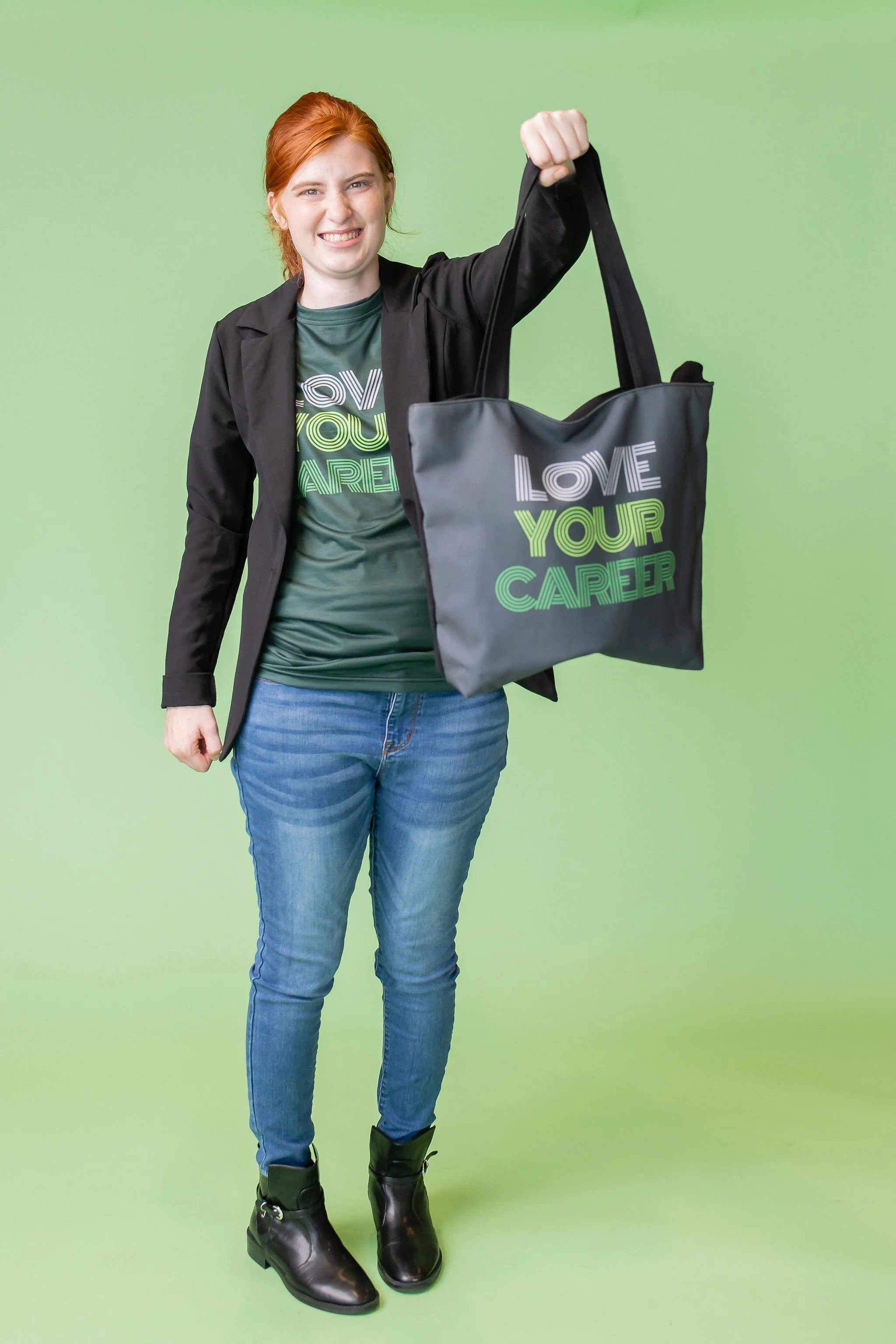 Key To Success Canvas Zip Tote
