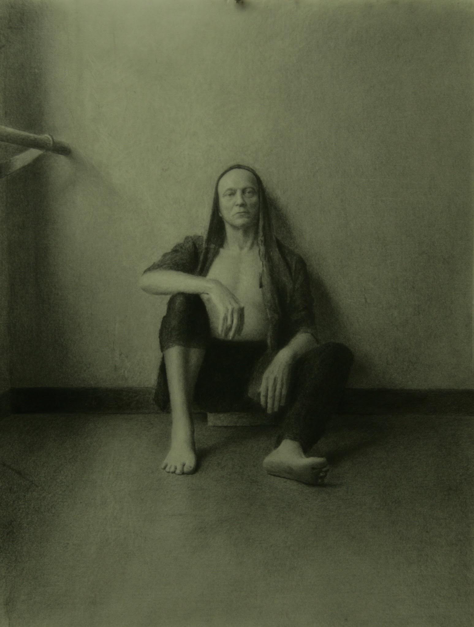 John Randall Younger, Man at Rest. Graphite on paper, 2014