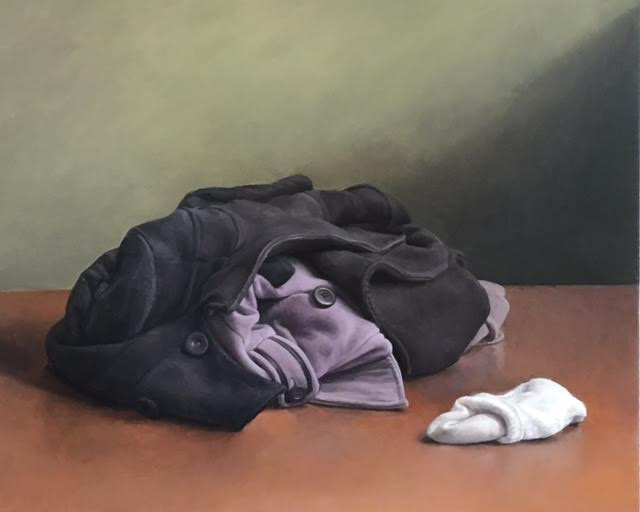 Elizabeth Crawford, Walk in the Woods. Oil on panel, 2016