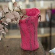 A Felted Bud Vase