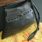Recycled Rubber Bag by Imperfect Art
