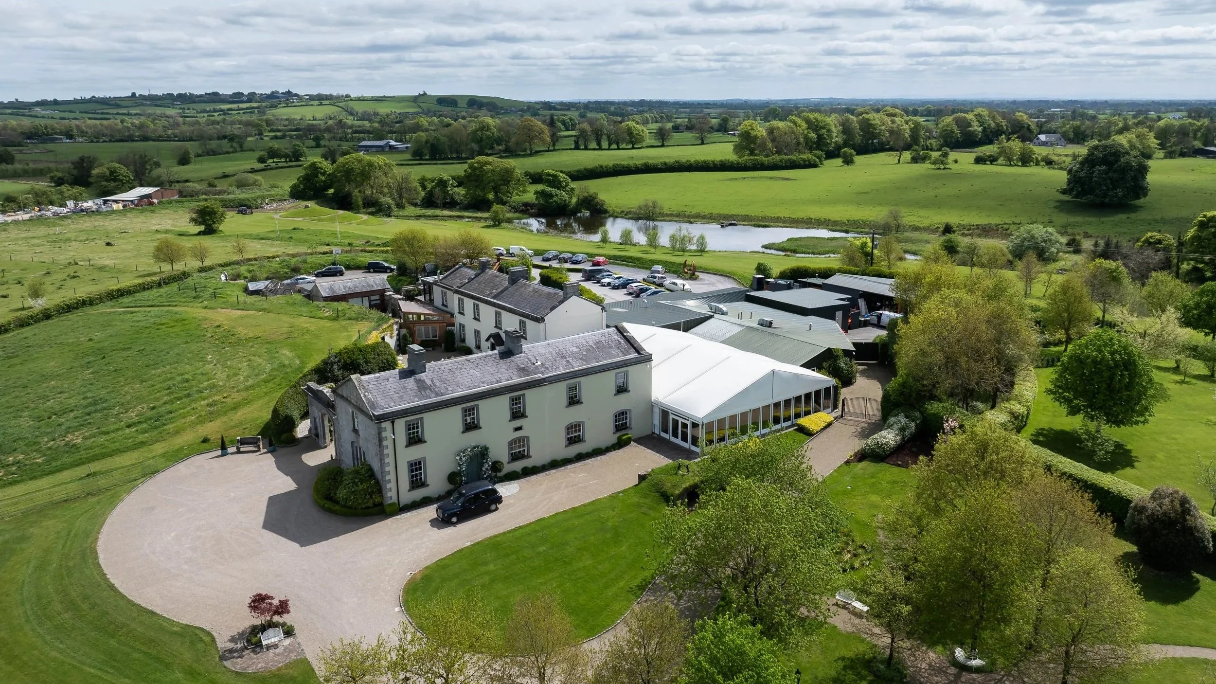 Clonabreany House Drone photo wedding package