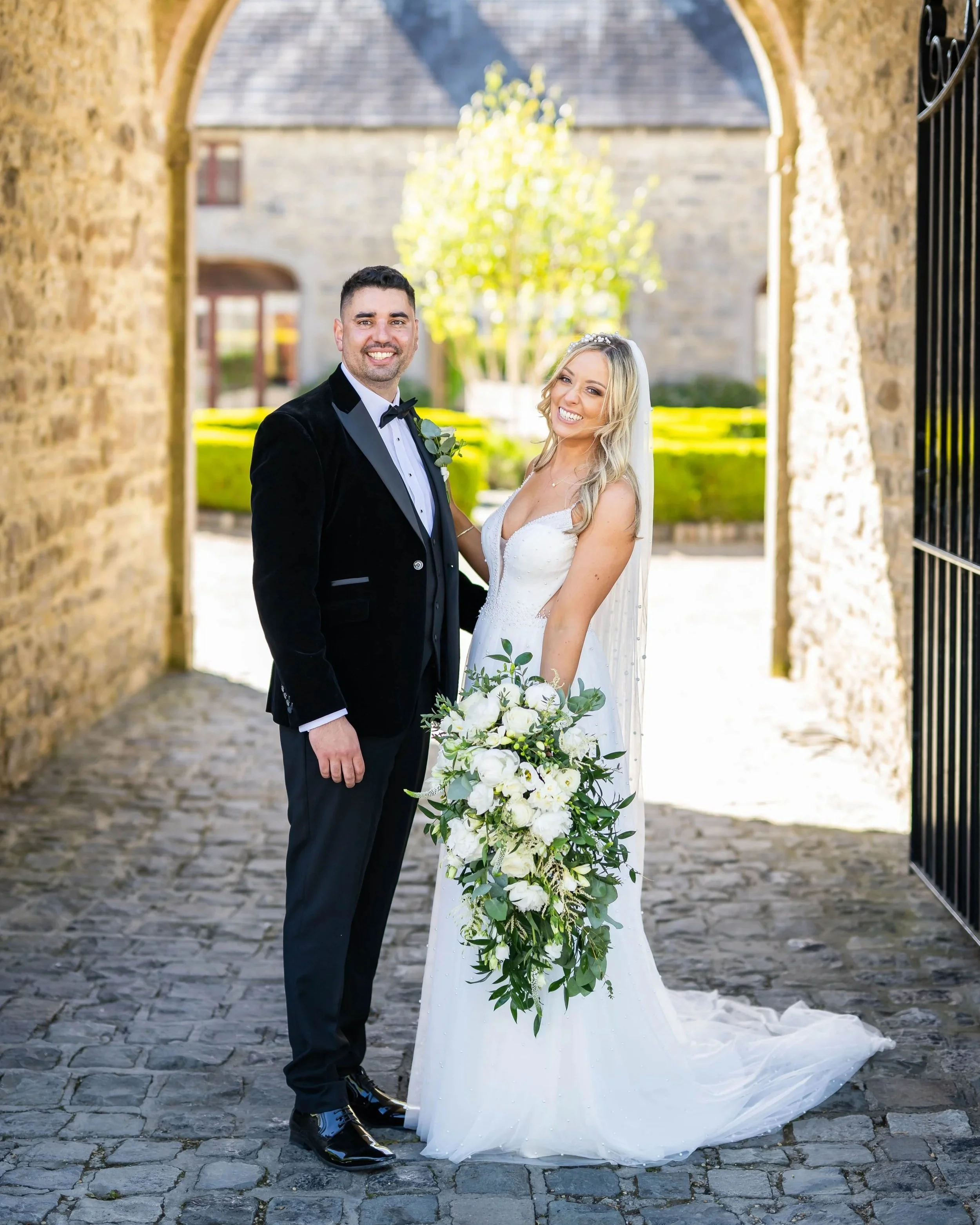 Clonabreany House Bride and Groom archway