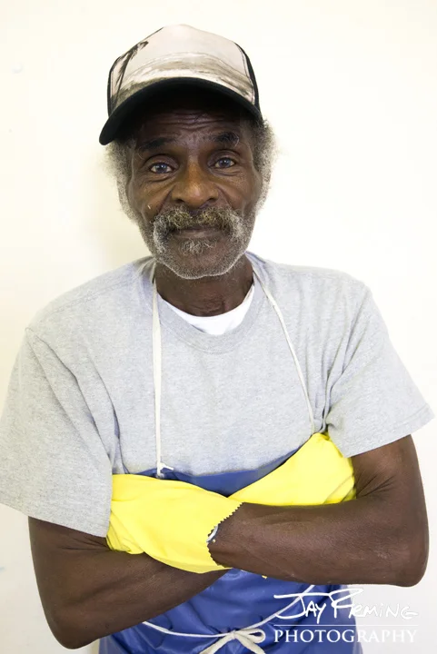 Crab picker portrait. October 2014