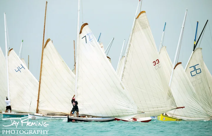 start of the 2015 Family Island Regatta. Elizabeth Harbor 