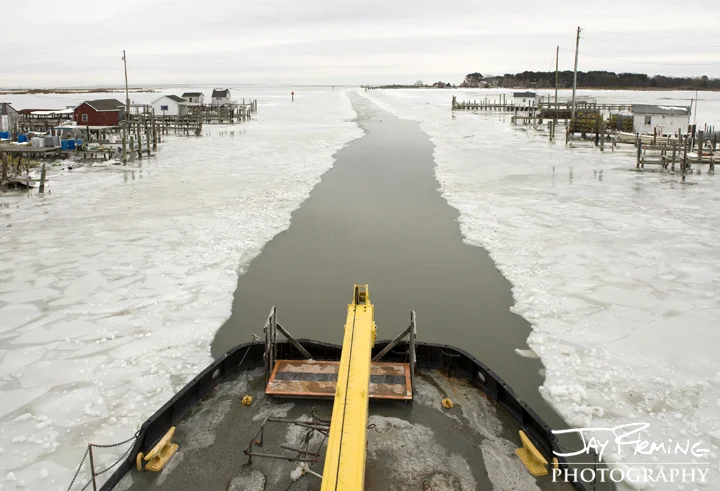 Breaking Ice. Tangier, Virginia 