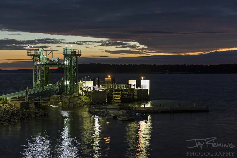 The ferry terminal at Bass Head on Mount Desert Isle.