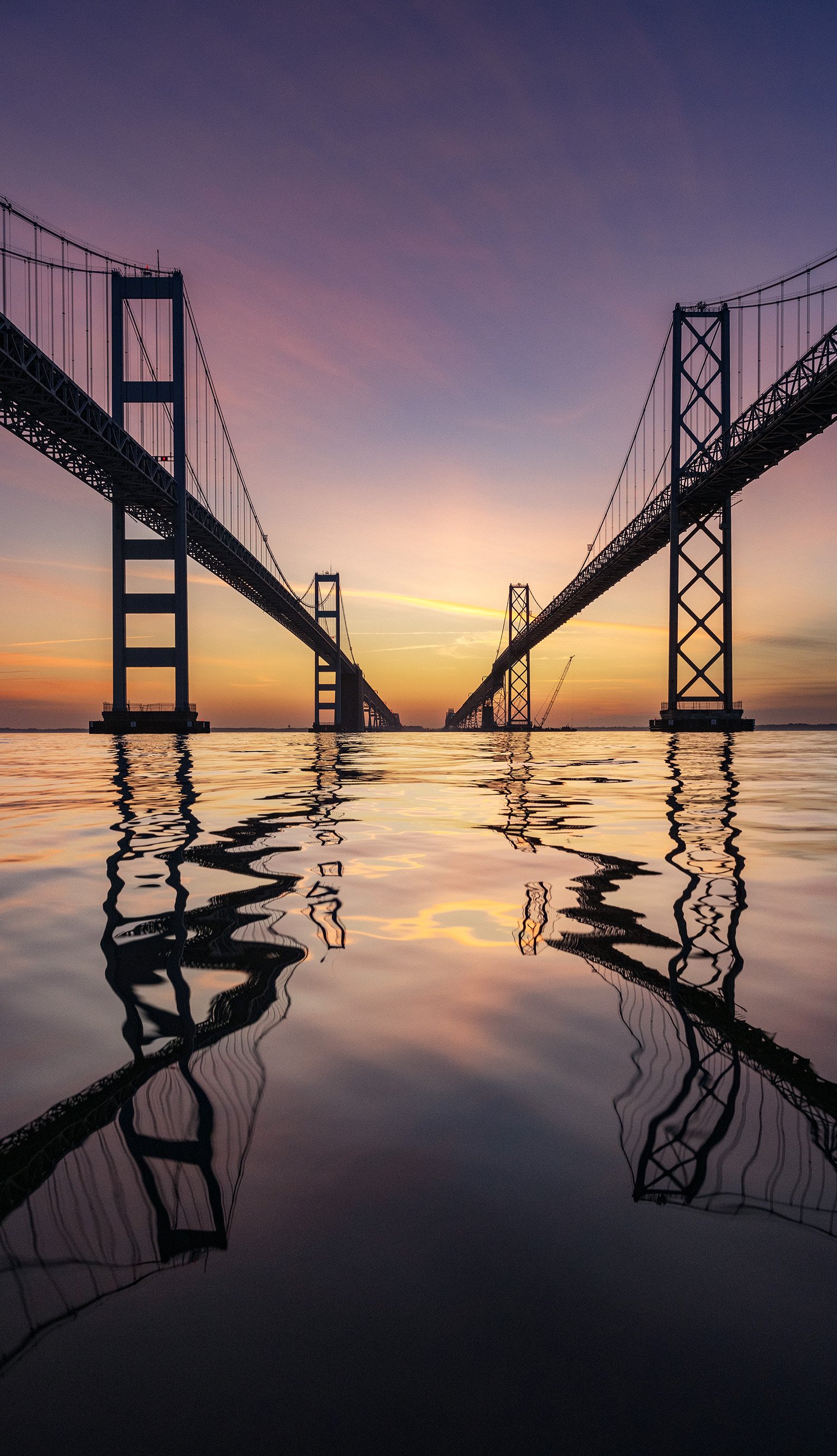 Bay Bridge January Sunrise Vertical 20" Tall copy.jpg