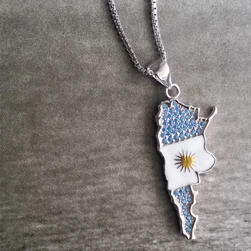 Argentina Country Crystal Pendant Necklace