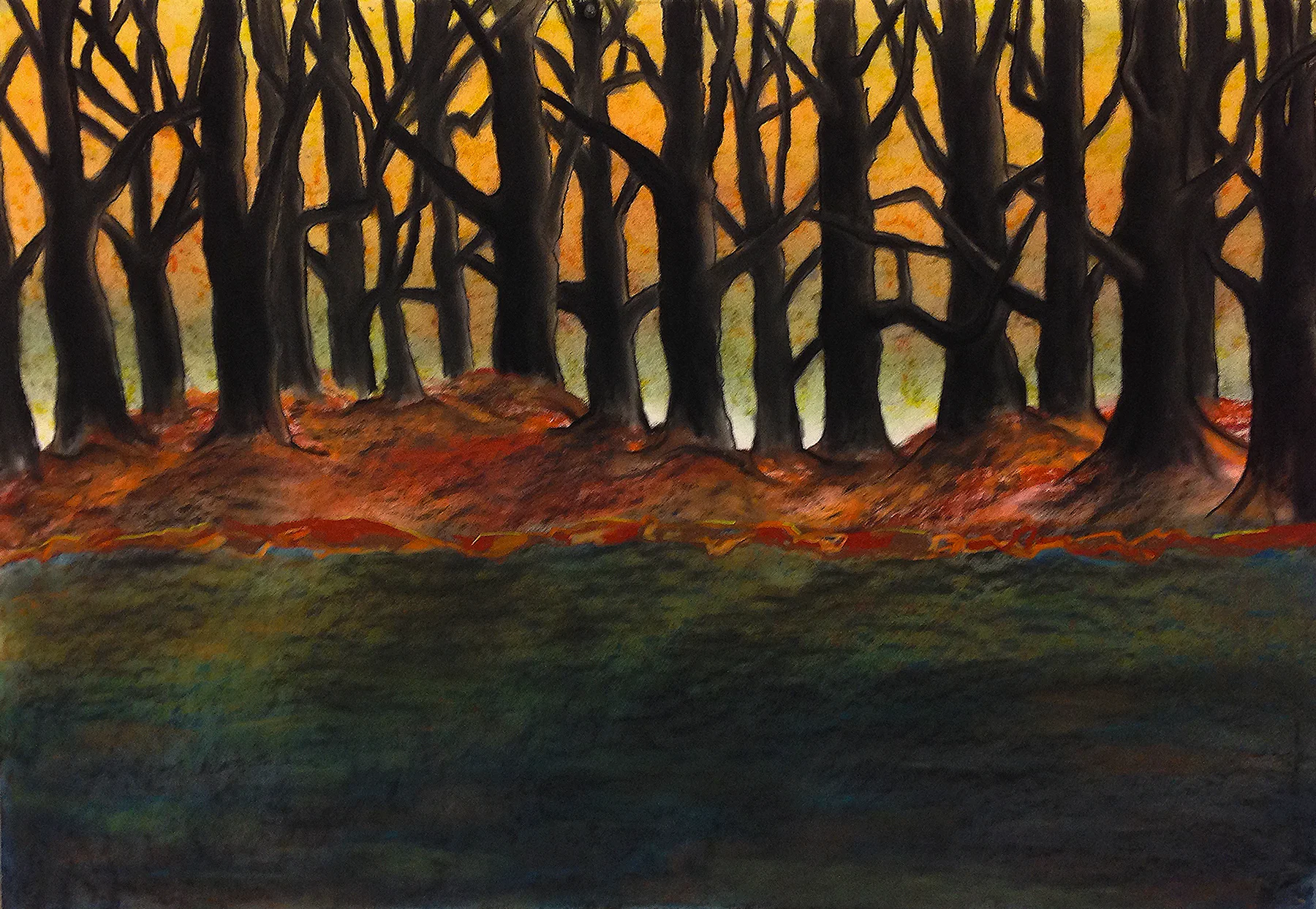 Scout K. Austin and Kellie Weeks, Untitled No. 21 pastel and charcoal, 44 x 30 in., $600.00