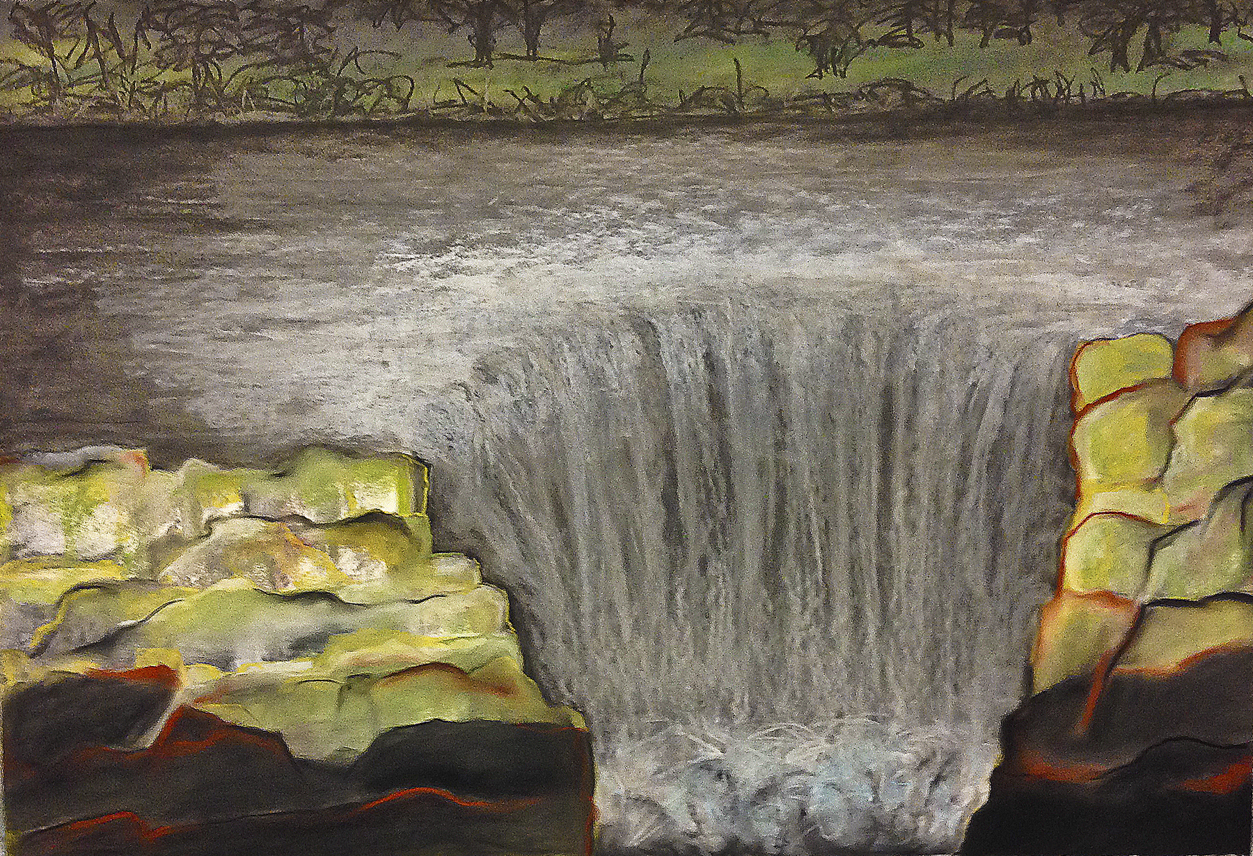   Scout K. Austin  &nbsp;and Kellie Weeks,&nbsp;  Untitled No. 28   pastel and charcoal, 44 x 30 in., $600.00 